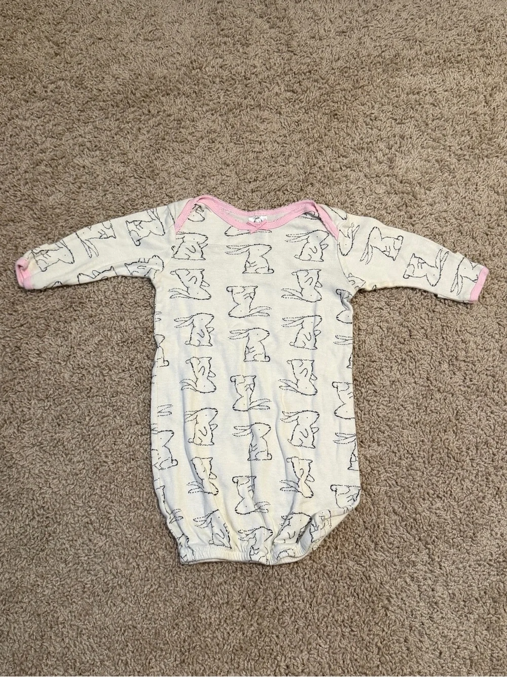 Baby Girl Long Sleeve Sleepers 3-Piece Set, Pullover, Mixed Pattern 0-6 months